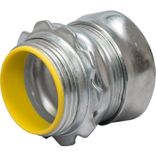 WI MEC-753B - Steel Compression Connector With Insulated Throat